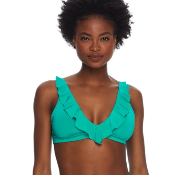 BECCA ETC Socialite Ruffle Bikini Top - Picture 2 of 4